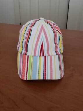Striped baseball hat